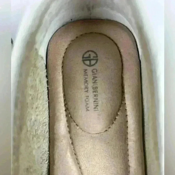 GIANI BERNINI Dailyn Memory Foam Loafers- White Leather- Size 8.5 - Picture 8 of 17